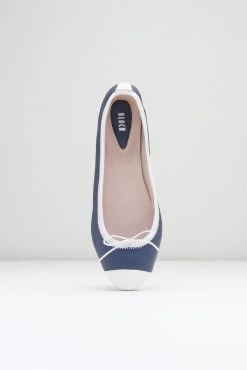 Promo ⭐ BLOCHSTORE-US Ladies Rigel Ballet Flats Navy White Leather ❤️ -adults dance shoes store BL2031 NVW 0797 4bd72bb7 fa32 405d 95a4 5eb5cc27cbc8 scaled