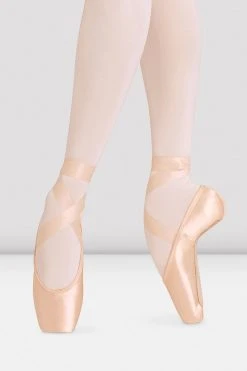 Deals ✨ BLOCHSTORE-US European Balance Longer Length Pointe ⌛ Shoes Pink Satin 🧨