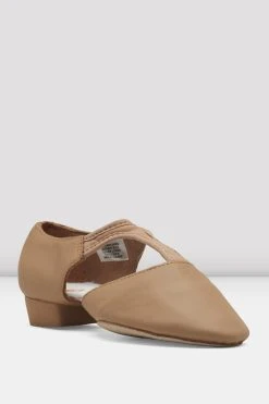 Coupon ❤️ BLOCHSTORE-US Ladies Elastosplit Grecian Teaching 🤩 Shoes Tan Leather 🌟 -adults dance shoes store ES0410L TAN 03