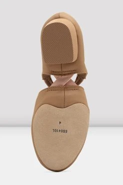 Coupon ❤️ BLOCHSTORE-US Ladies Elastosplit Grecian Teaching 🤩 Shoes Tan Leather 🌟 -adults dance shoes store ES0410L TAN 06