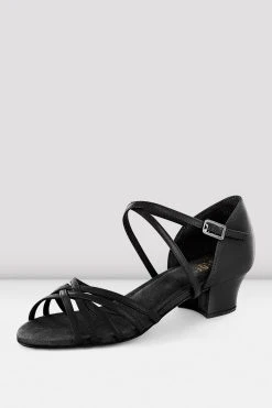 Cheapest 🛒 BLOCHSTORE-US Ladies Annabella Latin Practice ✨ Shoes Black Leather ✨