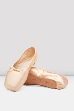 Best deal ⭐ BLOCHSTORE-US Hannah Long Length Pointe 👍 Shoes Pink Satin 🔥 -adults dance shoes store S0109L PNK 05