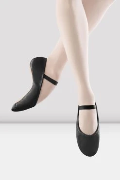 Flash Sale 😍 BLOCHSTORE-US Ladies Dansoft Leather Ballet Shoes Black Leather 🤩