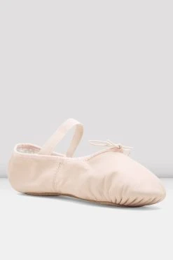 New ✔️ BLOCHSTORE-US Ladies Dansoft Leather Ballet 🔔 Shoes Pink Leather ⌛ -adults dance shoes store S0205L PNK 03