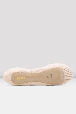 New ✔️ BLOCHSTORE-US Ladies Dansoft Leather Ballet 🔔 Shoes Pink Leather ⌛ -adults dance shoes store S0205L PNK 05