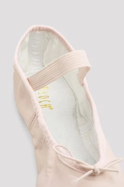 New ✔️ BLOCHSTORE-US Ladies Dansoft Leather Ballet 🔔 Shoes Pink Leather ⌛ -adults dance shoes store S0205L PNK 10