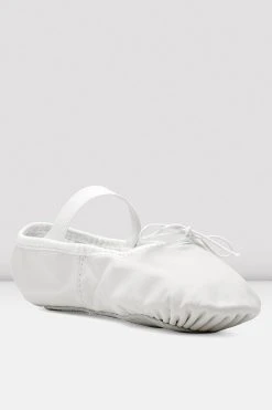 Flash Sale 😉 BLOCHSTORE-US Ladies Dansoft Leather Ballet ❤️ Shoes White Leather ✨ -adults dance shoes store S0205L WHT 03