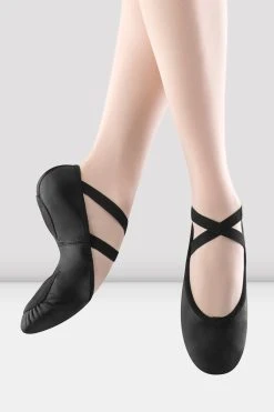 Best Pirce ❤️ BLOCHSTORE-US Ladies Prolite 2 Leather Ballet Shoes Black Leather 🔔