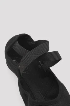 Best Pirce ⭐ BLOCHSTORE-US Ladies Infinity Stretch Canvas Ballet 🤩 Shoes Black Canvas 🛒 -adults dance shoes store S0220L BLK 09