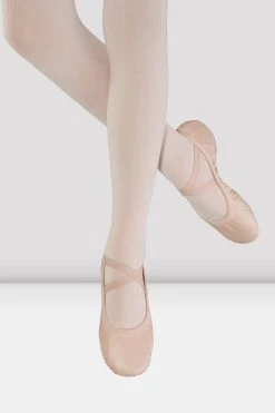 Cheapest 🥰 BLOCHSTORE-US Ladies Odette Leather Ballet Shoes Pink Leather 🌟