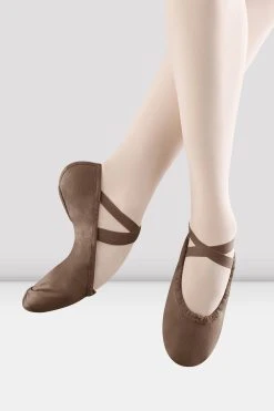 Discount 💯 BLOCHSTORE-US Ladies Pump Canvas Ballet Shoes Cocoa Canvas ✔️