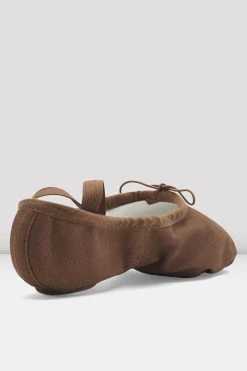 Best Sale 🛒 BLOCHSTORE-US Mens Pump Canvas Ballet Shoes Cocoa Canvas 😉 -adults dance shoes store S0277M COA 04