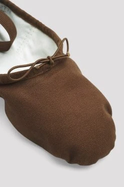 Best Sale 🛒 BLOCHSTORE-US Mens Pump Canvas Ballet Shoes Cocoa Canvas 😉 -adults dance shoes store S0277M COA 10