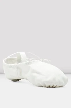 Wholesale 😀 BLOCHSTORE-US Mens Pump Canvas Ballet Shoes White Canvas 🎁 -adults dance shoes store S0277M WHT 03