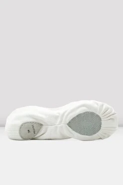 Wholesale 😀 BLOCHSTORE-US Mens Pump Canvas Ballet Shoes White Canvas 🎁 -adults dance shoes store S0277M WHT 05