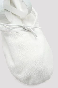 Wholesale 😀 BLOCHSTORE-US Mens Pump Canvas Ballet Shoes White Canvas 🎁 -adults dance shoes store S0277M WHT 10