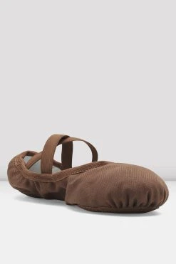 New ✔️ BLOCHSTORE-US Ladies Performa Stretch Canvas Ballet ❤️ Shoes Cocoa Canvas 🔥 -adults dance shoes store S0284L COA 03