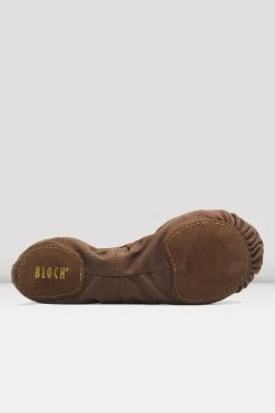 Outlet ❤️ BLOCHSTORE-US Mens Performa Stretch Canvas Ballet 🔔 Shoes Cocoa Canvas ❤️ -adults dance shoes store S0284M COA 05