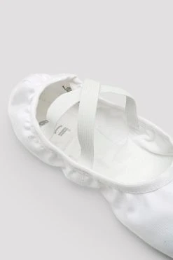 Budget 🛒 BLOCHSTORE-US Mens Performa Stretch Canvas Ballet 👍 Shoes White Canvas ⭐ -adults dance shoes store S0284M WHT 09