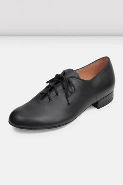 Deals 😀 BLOCHSTORE-US Mens Jazz Oxford Character Shoes With Suede Sole Black Leather 🔥
