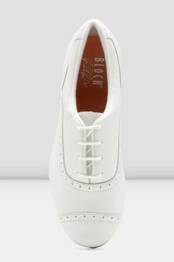 Best reviews of 😍 BLOCHSTORE-US Ladies Jason Samuels Smith Tap Shoes White Leather 👏 -adults dance shoes store S0313L WHT 06
