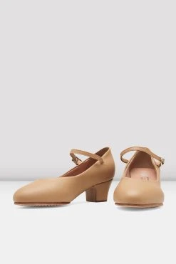 Wholesale 🛒 BLOCHSTORE-US Ladies Broadway-Lo Character ⌛ Shoes Tan Synthetic Leather ❤️ -adults dance shoes store S0379L TAN 06