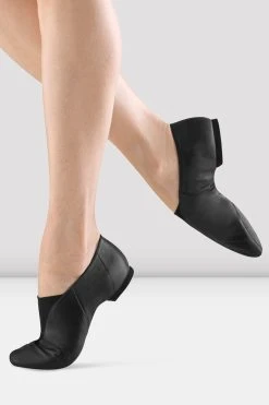 Coupon 😍 BLOCHSTORE-US Mens Super Jazz Slip On Jazz Shoes Black Leather 👍