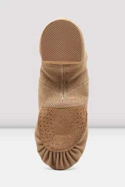 Best Pirce 😀 BLOCHSTORE-US Ladies Phantom Stretch Canvas Jazz ✔️ Shoes Tan Canvas ⭐ -adults dance shoes store S0473L TAN 06