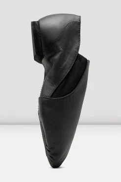 Best Sale ✔️ BLOCHSTORE-US Ladies Leather Elasta Jazz Booties Black Leather 🎁 -adults dance shoes store S0499L BLK 04