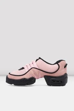 Cheap 🌟 BLOCHSTORE-US Adult Boost Mesh Split Sole Dance Sneakers Pink Mesh Suede ⭐