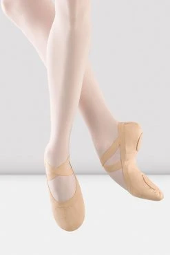 Outlet 🧨 BLOCHSTORE-US Ladies Pro Elastic Canvas Ballet Shoes Light Sand Canvas ✨