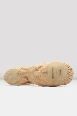 Outlet 𧨠BLOCHSTORE-US Ladies Pro Elastic Canvas Ballet Shoes Light Sand Canvas ⨠8 Outlet 𧨠BLOCHSTORE-US Ladies Pro Elastic Canvas Ballet Shoes Light Sand Canvas ⨠-adults dance shoes store S0621L FSH 05