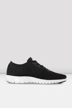 Coupon 🎁 BLOCHSTORE-US Adult Omnia Lightweight Knited Sneakers Black Mesh Knit ❤️ -adults dance shoes store S0926L BLK INSIDE