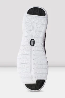 Cheap 🎁 BLOCHSTORE-US Adult Omnia Lightweight Knited Sneakers Black White Knit 👏 -adults dance shoes store S0926L BWH BOTTOM