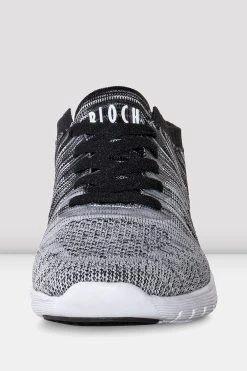 Cheap 🎁 BLOCHSTORE-US Adult Omnia Lightweight Knited Sneakers Black White Knit 👏 -adults dance shoes store S0926L BWH FRONT