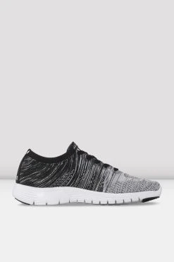 Cheap 🎁 BLOCHSTORE-US Adult Omnia Lightweight Knited Sneakers Black White Knit 👏 -adults dance shoes store S0926L BWH INSIDE