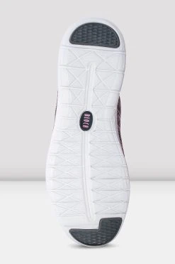 Cheap ⭐ BLOCHSTORE-US Adult Omnia Lightweight Knited 🔔 Sneakers Pink Grey Knit 🥰 -adults dance shoes store S0926L PGR BOTTOM