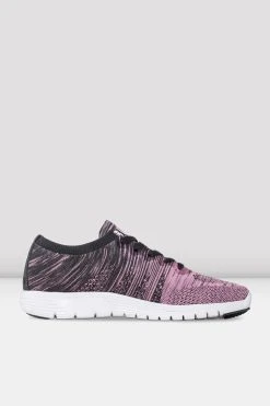 Cheap ⭐ BLOCHSTORE-US Adult Omnia Lightweight Knited 🔔 Sneakers Pink Grey Knit 🥰 -adults dance shoes store S0926L PGR INSIDE