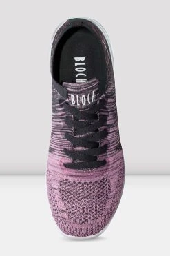 Cheap ⭐ BLOCHSTORE-US Adult Omnia Lightweight Knited 🔔 Sneakers Pink Grey Knit 🥰 -adults dance shoes store S0926L PGR TOP