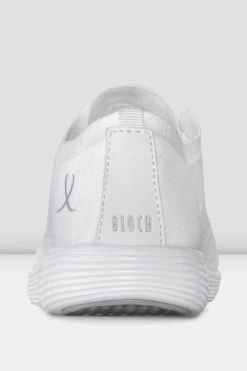Buy ⭐ BLOCHSTORE-US Adult Omnia Lightweight Knited 🧨 Sneakers White Knit 🔥 -adults dance shoes store S0926L WHT BACK