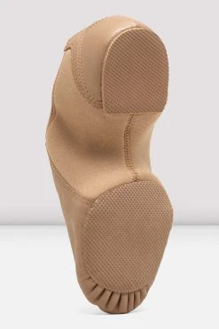 Buy 😉 BLOCHSTORE-US Ladies Spark Leather & Neoprene Jazz ✨ Shoes Tan Leather ⭐ -adults dance shoes store ZqVTXN c