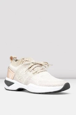 Promo ⭐ BLOCHSTORE-US Ladies Alcyone 😍 Sneaker Beige Knit ✨ -adults dance shoes store alcyone luxe beige rosegold 03