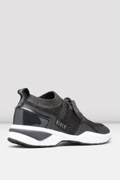 Flash Sale 😍 BLOCHSTORE-US Ladies Alcyone Sneaker Black Knit 🔥 -adults dance shoes store alcyone luxe black 15069