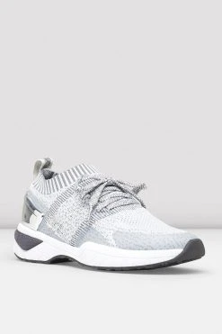 Hot Sale 🎁 BLOCHSTORE-US Ladies Alcyone Sneaker Grey Knit ⌛ -adults dance shoes store alcyone luxe silver 03