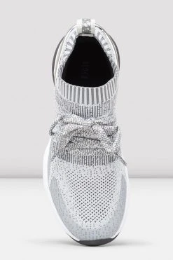 Hot Sale 🎁 BLOCHSTORE-US Ladies Alcyone Sneaker Grey Knit ⌛ -adults dance shoes store alcyone luxe silver 07