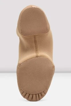 Buy 😉 BLOCHSTORE-US Ladies Spark Leather & Neoprene Jazz ✨ Shoes Tan Leather ⭐ -adults dance shoes store dGAlE3GE